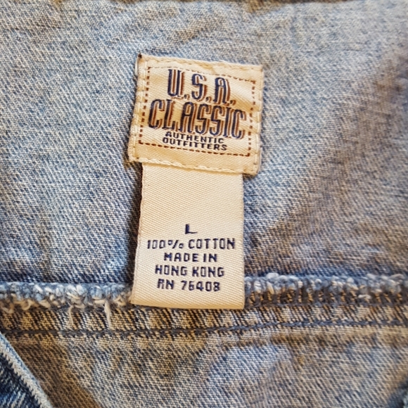 Vintage Blue Jean Vest - Picture 4 of 8